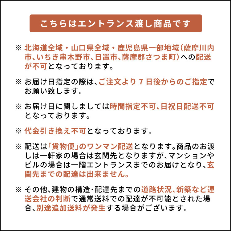 配送注意